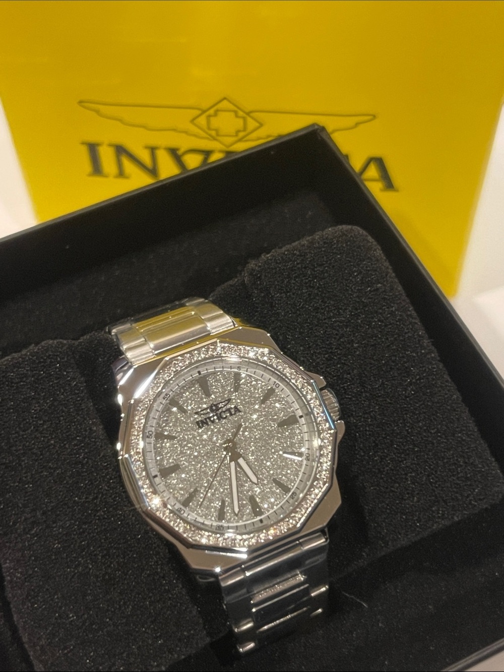 Invicta Speedway Women's Watch - 34mm, Steel (49128) Sparkly Watch for Woman - Picture 3 of 8